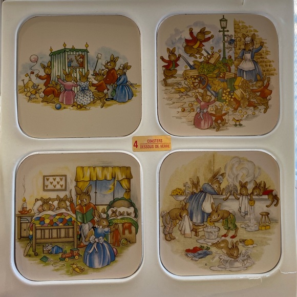 RARE🤩 VINTAGE! Bunnykins Coaster🐰 by Royal Doulton - Picture 10 of 10